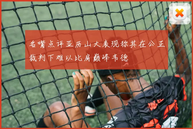 名嘴点评亚历山大表现称其在公正裁判下难以比肩巅峰韦德
